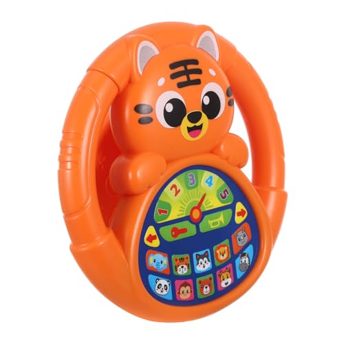TOYANDONA Lenkradspielzeug Realistische Simulation Fördert Motorik und Kognitive Entwicklung Leicht und Tragbar Frühe Lernfunktion Geeignet für Kinderwagen und Fantasievolles von TOYANDONA