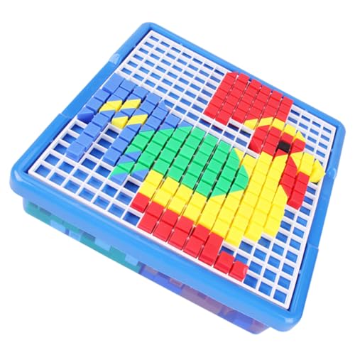 TOYANDONA Lernspielzeug Puzzle Kunststoff Pädagogisches Frühes Lernspielzeug Farbenfrohes Kunststoffpuzzle für Kleinkinder Fördert Kreativität und Farberkennung Sicher und Langlebig von TOYANDONA