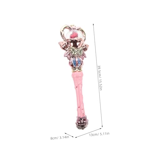 TOYANDONA Leuchtender Prinzessinnen zauberstab für Mädchen Funkelnder LED glitzerstab ohne Batterien für Geburtstagsfeiern Valentinstagsspielzeug und Partyzubehör von TOYANDONA