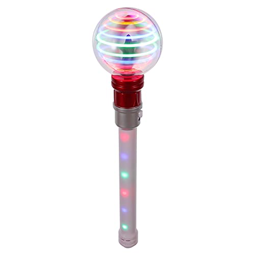 TOYANDONA Licht Up Ball Zauberstab Spinning LED Spielzeug Blinkende Stick Glowing für Geburtstag Party Karneval Konzert ohne Batterie ( Rot ), 35X8X8CM, (03636L19DP) von TOYANDONA