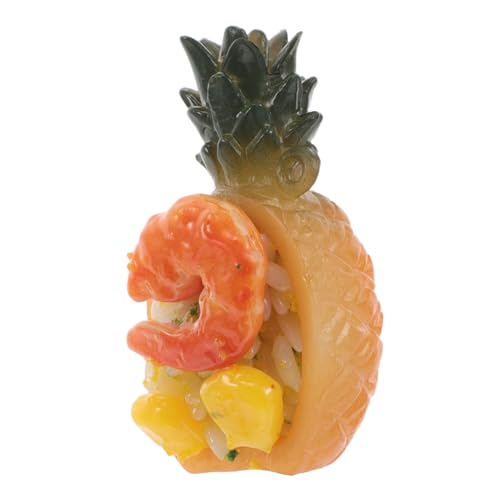 TOYANDONA Lifelike Pineapple Fried Rice Simulation Toy Realistische Nachbildung für Rollenspiele Küchen Dekoration und Puppenhäuser und Kreative Spielstunden TOYANDONA Lifelike Pineapple Fried Rice Simulation Toy Realistische Nachbildung für Rollenspiele Küchen Dekoration und Puppenhäuser und Kreative Spielstunden von TOYANDONA