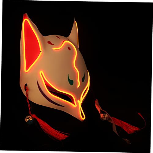 TOYANDONA Luminous Halloween Fuchsmaske Gruselige und Lustige Maske für Kostümpartys Hochwertige Kunststoffmaske für Karneval und Cosplay Requisite für Halloween und Kostüme TOYANDONA Luminous Halloween Fuchsmaske Gruselige und Lustige Maske für Kostümpartys Hochwertige Kunststoffmaske für Karneval und Cosplay Requisite für Halloween und Kostüme von TOYANDONA