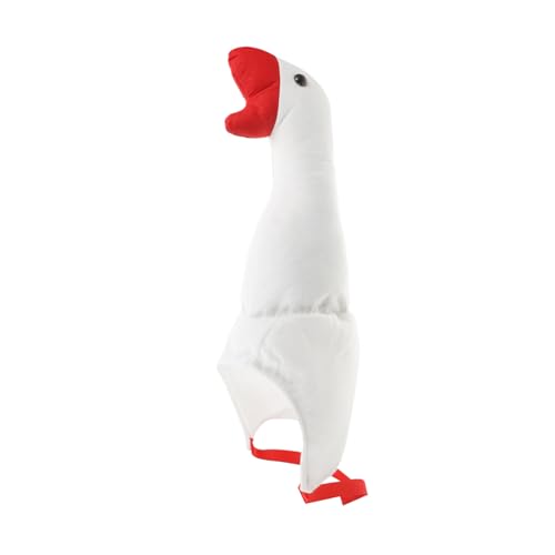TOYANDONA Hutinspiriert Tierkopfbedeckung Für Gänsekostümpartys Verstellbare Und Bequeme Lustige Gänsekappe Für Cosplay von TOYANDONA