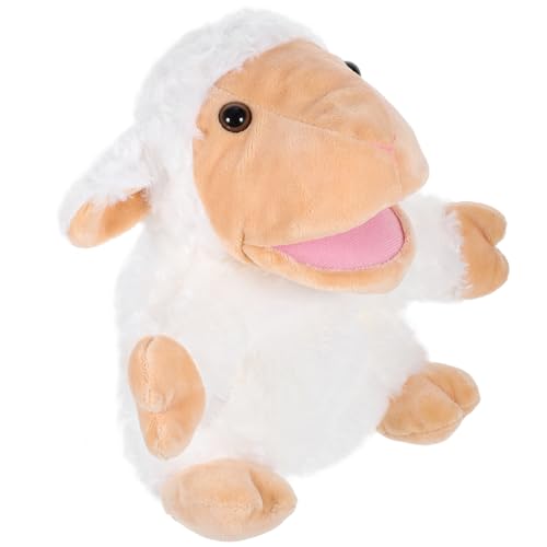 TOYANDONA Lustige Schaf Handpuppe Plüschspielzeug Cartoon Tier Handspielzeug Interaktive Erzählpuppe Eltern Junge Mädchen Rollenspiel von TOYANDONA