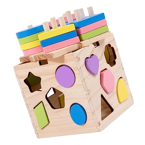 TOYANDONA Lustiger Sensorischer Für Geometrische Formen Sortierspiel Pädagogisches Holzspielzeug Für Kleinkinder Ideales Lernspielzeug Für Junge Mädchen Und Kleinkinder TOYANDONA Lustiger Sensorischer Für Geometrische Formen Sortierspiel Pädagogisches Holzspielzeug Für Kleinkinder Ideales Lernspielzeug Für Junge Mädchen Und Kleinkinder von TOYANDONA