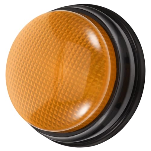 TOYANDONA Lustiger Spielbutton mit Licht und Alarmton Gelber Sound Button als Party und Wettbewerbsrequisite Stressabbau für Büro und Freizeit von TOYANDONA