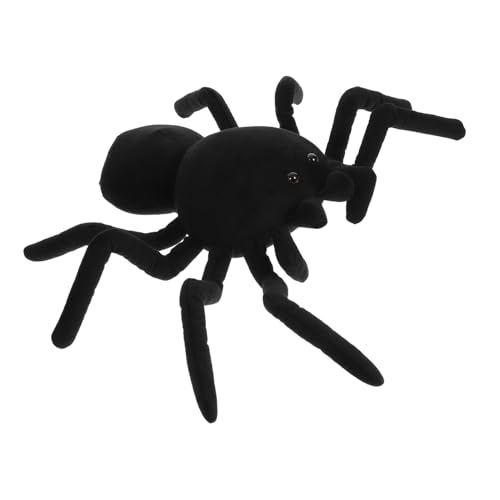 TOYANDONA Lustiges Schwarzes Spinnen Plüschtier Kreatives Stofftierspielzeug für Erwachsene Gemütliche Wohndekoration für Schlafzimmer und Wohnzimmer TOYANDONA Lustiges Schwarzes Spinnen Plüschtier Kreatives Stofftierspielzeug für Erwachsene Gemütliche Wohndekoration für Schlafzimmer und Wohnzimmer von TOYANDONA