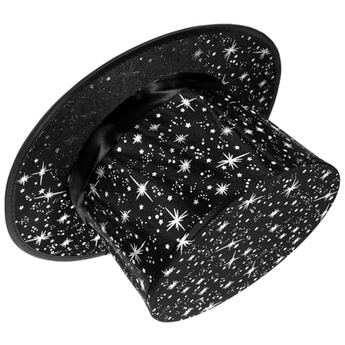 TOYANDONA Magischer Falthut Kleiner Zylinder Laufende Mütze Schwimmhaube Halter Hut Aufleuchten Schutzhelm Kappenscheibenkäfig Kegelhut Top-hat-Stirnband Zauberer Kostüm Zubehör Black Tuch TOYANDONA Magischer Falthut Kleiner Zylinder Laufende Mütze Schwimmhaube Halter Hut Aufleuchten Schutzhelm Kappenscheibenkäfig Kegelhut Top-hat-Stirnband Zauberer Kostüm Zubehör Black Tuch von TOYANDONA