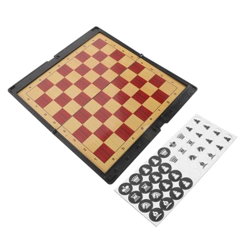 TOYANDONA Magnetisches Faltbares Schachspiel Reise Set mit Tragbarem Schachbrett und Soft Magnetfiguren Leicht und Kompakt für Familie und Partyspaß Unterwegs TOYANDONA Magnetisches Faltbares Schachspiel Reise Set mit Tragbarem Schachbrett und Soft Magnetfiguren Leicht und Kompakt für Familie und Partyspaß Unterwegs von TOYANDONA