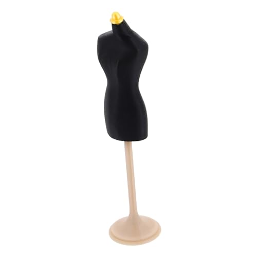 TOYANDONA Mannequin-aufhänger Puppenhauszubehör Kleine Kleiderform Kleiderständer Anzeige Von Stoffkleidern Puppenkleid-anzeige Kleines Schaufensterpuppenmodell Männchen Körper Pla Black von TOYANDONA