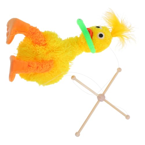 TOYANDONA Marionette Ente Zubehör Furz Gefüllte Tiere Entenpuppenspielzeug Gefülltes Entenspielzeug Ente Stofftier Tierpuppen -Show Requisite Wadding Entenspielzeug Tierspielzeug Gelb Plüsch von TOYANDONA