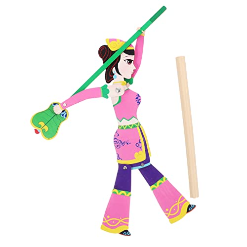TOYANDONA Marionette Schattenpuppenspiel Selber Machen Schattenpuppe Selber Machen Tanz-Requisite Puppen Für Handpuppen Schattenpuppenspiel Für Schattenspiel Holz von TOYANDONA