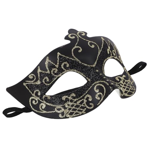 TOYANDONA Maskenmaske – Stilvolle Goldene Halbmaske Für Männer Perfekt Für Halloween TOYANDONA Maskenmaske – Stilvolle Goldene Halbmaske Für Männer Perfekt Für Halloween von TOYANDONA