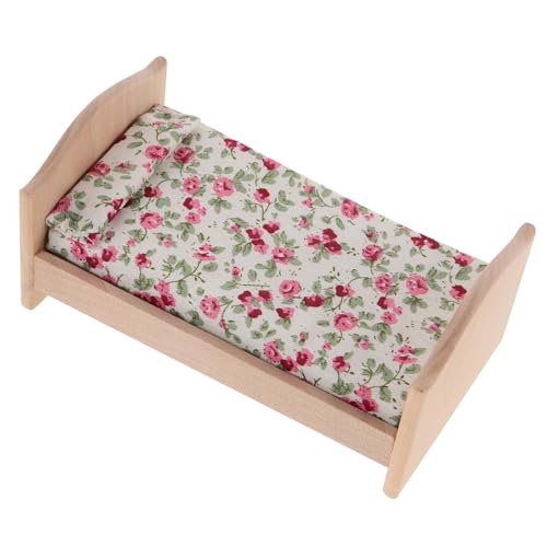 TOYANDONA Maßstab Adorable DIY Puppenmöbel für Kinderzimmer Jungen Mädchen Puppenbett Zubehör von TOYANDONA