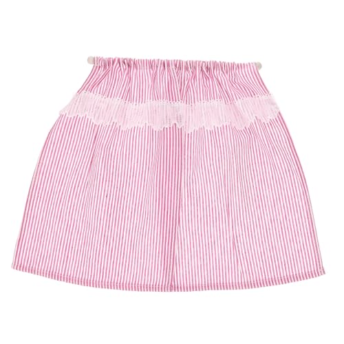 TOYANDONA Maßstab Gestreifte Fensterdekoration Rosa für Kleine Fenster Charmante und Praktische Miniaturaccessoires für Puppenhaus Dekoration von TOYANDONA