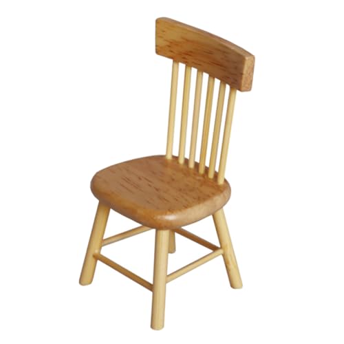 TOYANDONA Miniaturmöbel Aus Holz Im Maßstab Puppenhaus-esszimmerstühle Foto-Layout-Requisiten Für Puppenhaus Landschaft Feengarten von TOYANDONA