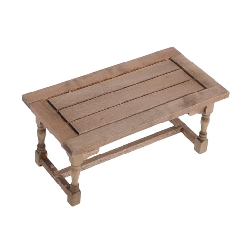 TOYANDONA Maßstab Holz Möbel für Küchen Szenen Robuster Mini Tisch für Kreative Dollhouse Dekoration und Kinderfreundliches von TOYANDONA