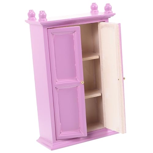 TOYANDONA Maßstab Kleines Dekoratives Schränkchen für DIY Puppenhaus Schlafzimmer und Wohnzimmer Leicht Stilvoll und Praktisch von TOYANDONA