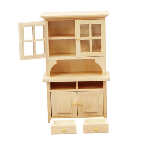 TOYANDONA Maßstab Leichtes Miniaturmöbel Naturfarbenes Puppenhaus Regal für Dekorieren TOYANDONA Maßstab Leichtes Miniaturmöbel Naturfarbenes Puppenhaus Regal für Dekorieren von TOYANDONA
