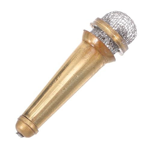 TOYANDONA Maßstab Realistisches Musik Mikrofon Dekoration Leichtes Dollhouse Zubehör für Bühnenauftritte Party Cosplay Karaoke TOYANDONA Maßstab Realistisches Musik Mikrofon Dekoration Leichtes Dollhouse Zubehör für Bühnenauftritte Party Cosplay Karaoke von TOYANDONA