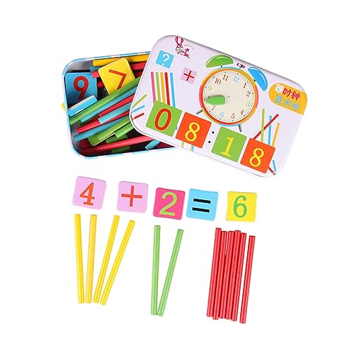 TOYANDONA Mathematik Lernspielzeug Für Rechenhilfen Mit Zählstäbchen Und Puzzle Box Pädagogisches Zur Von Rechenfähigkeiten Bunten Farben TOYANDONA Mathematik Lernspielzeug Für Rechenhilfen Mit Zählstäbchen Und Puzzle Box Pädagogisches Zur Von Rechenfähigkeiten Bunten Farben von TOYANDONA