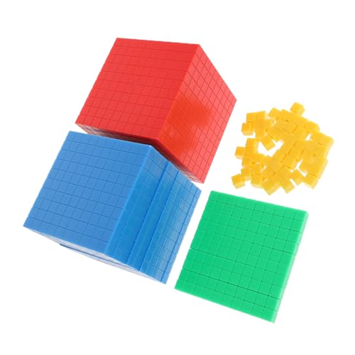 TOYANDONA Mathematik Lernspielzeug Zählwürfel für Bunte Sichere Zählmodelle zur Logisches Denken und Zahlenverständnis Pädagogisches für Grundschule von TOYANDONA