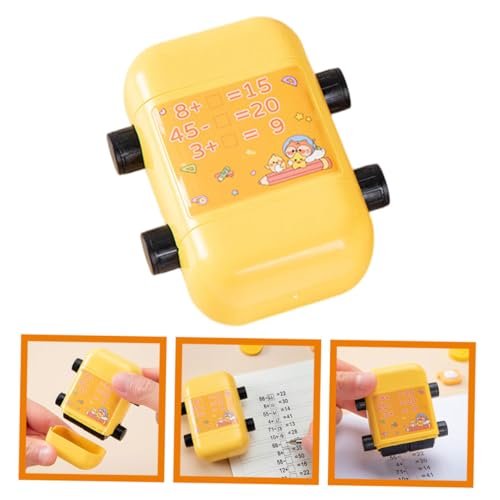 TOYANDONA Mathematik Stempel Roller Verschleißfester Kompakter Rechenroller aus Kunststoff Selbstfärbender Schulstempel für Additions Subtraktionsübungen Leicht Bedienbar Effizientes TOYANDONA Mathematik Stempel Roller Verschleißfester Kompakter Rechenroller aus Kunststoff Selbstfärbender Schulstempel für Additions Subtraktionsübungen Leicht Bedienbar Effizientes von TOYANDONA