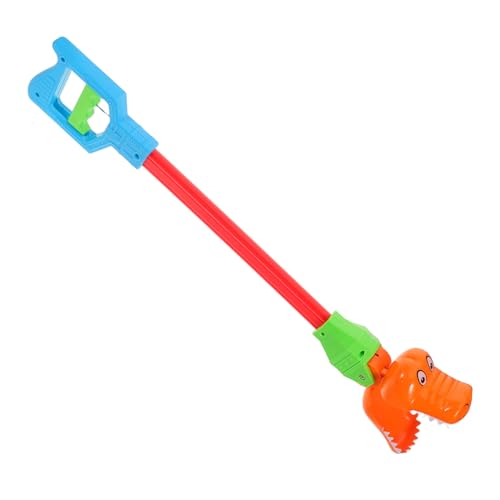 TOYANDONA Mechanischer Pickup Clip Mit Dinosaurier Lustiger Roboter Greifer Greifkopf Dinosaurier Förmiger Pickup Clip Orangefarbener Kunststoff von TOYANDONA