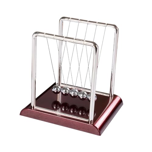 TOYANDONA Metall Newton Kugel mit Quadratischem Muster Großes Newton Ball Schreibtischspielzeug Dekoratives Kugel Ornament für Büro und Zuhause Roter Sockel ohne Batterie TOYANDONA Metall Newton Kugel mit Quadratischem Muster Großes Newton Ball Schreibtischspielzeug Dekoratives Kugel Ornament für Büro und Zuhause Roter Sockel ohne Batterie von TOYANDONA