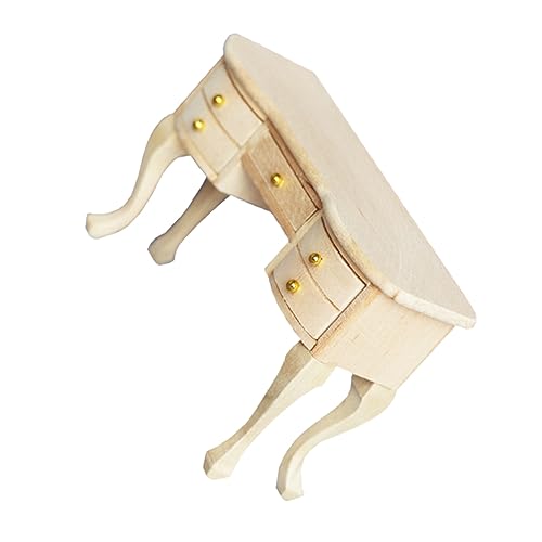 TOYANDONA Mikroszene Studieren Miniatur-deckmöbel Tischdekoration Esszimmerstuhl Mit Sitzerhöhung Mini-Schreibtisch Schminktisch Puppenhaus-schreibtischmöbel Holztisch Massivholz TOYANDONA Mikroszene Studieren Miniatur-deckmöbel Tischdekoration Esszimmerstuhl Mit Sitzerhöhung Mini-Schreibtisch Schminktisch Puppenhaus-schreibtischmöbel Holztisch Massivholz von TOYANDONA