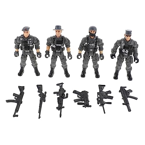 TOYANDONA Militärische Soldaten Actionfiguren aus Flexiblem Kunststoff Bewegliche Militärspielzeug Figuren für Kreativen Rollenspielen und Konzentrationstraining Teilig von TOYANDONA