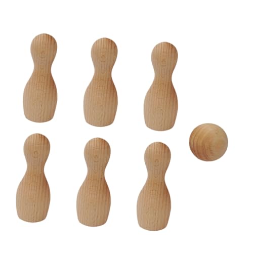 TOYANDONA Mini Bowling aus Buchenholz DIY Bowlingspiel für Glatte Kanten Sicher und Langlebig Fördert Hand Auge koordination und Spielerisches Lernen für Jungen und Mädchen TOYANDONA Mini Bowling aus Buchenholz DIY Bowlingspiel für Glatte Kanten Sicher und Langlebig Fördert Hand Auge koordination und Spielerisches Lernen für Jungen und Mädchen von TOYANDONA