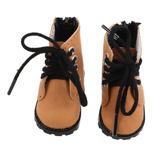 TOYANDONA Mini Doll Boots Bjd Puppenstiefel Weiche Simulation Kleine Schuhe für Sammler Dollhouse Zubehör und Kreative Displays von TOYANDONA
