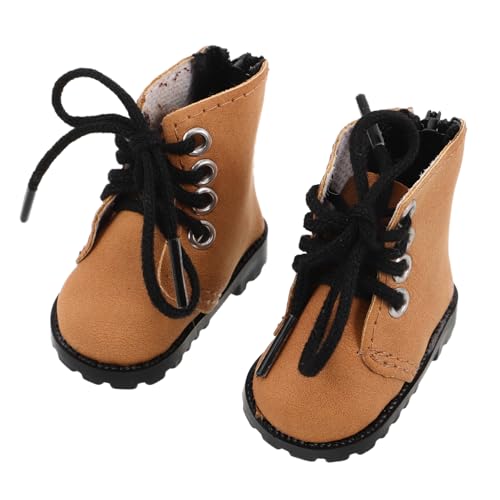 TOYANDONA Mini Doll Boots für Bjd Puppen Leichte Robuste Puppenschuhe mit Weichem Material Stilvolle Mini Stiefel für Puppen Dekoration und Kostümzubehör von TOYANDONA