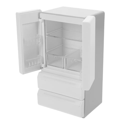 TOYANDONA Mini Dollhouse Refrigerator Weiß mit Licht Doppeltüriger für Realistische Details Kompatibel mit Puppenhaus-zubehör für Spielküche Party und Festdekoration TOYANDONA Mini Dollhouse Refrigerator Weiß mit Licht Doppeltüriger für Realistische Details Kompatibel mit Puppenhaus-zubehör für Spielküche Party und Festdekoration von TOYANDONA