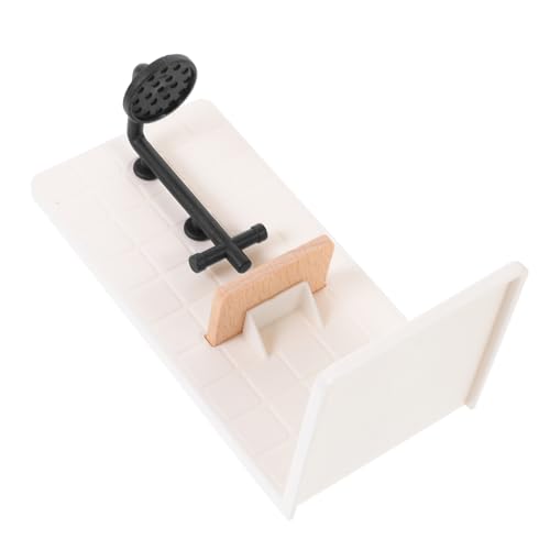 TOYANDONA Mini-Duschkabine Miniatures Bad puppenstubenmöbel Dekoration fürs Bad Puppenhaus Mini-Duschraum Puppenhausmöbel Puppenhauslieferungen kleine badezimmerdekoration Plastik von TOYANDONA