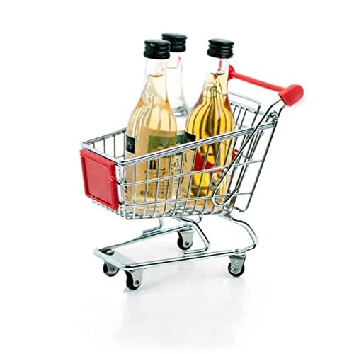 TOYANDONA Miniatur-Trolley-Spielzeug Rot Mini-schiebewagen Für Kinder Simulationswagen Spielzeug-aufbewahrungskorb von TOYANDONA