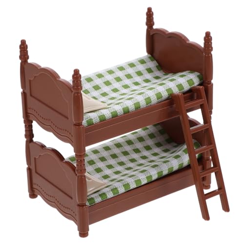 TOYANDONA Puppenhausmöbel Puppen Mini-etagenbett-kinderspielzeug Für Toys Kid Toys -puppenstubenmöbel Mini-möbel Puppenhaus Schlafzimmer Puppenminibett Plastik Green TOYANDONA Puppenhausmöbel Puppen Mini-etagenbett-kinderspielzeug Für Toys Kid Toys -puppenstubenmöbel Mini-möbel Puppenhaus Schlafzimmer Puppenminibett Plastik Green von TOYANDONA