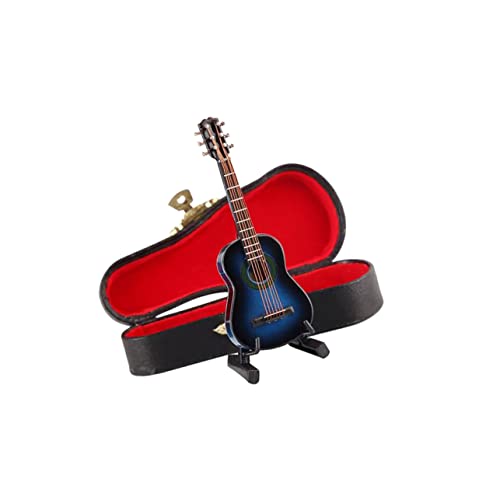 TOYANDONA Gitarre Mini-Geschenke Mini-Gitarre Desktop-Gitarre Gitarrenhandwerk Dekoration Musikinstrument Bambus Männer Und Frauen Klassisch Strumpfwaren von TOYANDONA