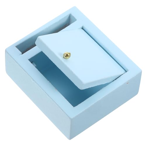 TOYANDONA Mini House Mailbox Holz Mailbox Statue Miniatur Mailbox Modell Mini Mailbox Figurine TOYANDONA Mini House Mailbox Holz Mailbox Statue Miniatur Mailbox Modell Mini Mailbox Figurine von TOYANDONA