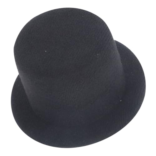 TOYANDONA Mini-Hut Puppe Kostüm Hut Miniatur-Hexenhut Top-Hat-Kostüm Hasenmütze tiermütze zierkappen Kostümhut Figurenhut dekorative Minihüte Mini-Hüte bastelt Hüte Stoff Black von TOYANDONA