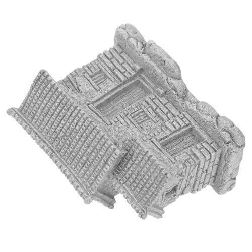 TOYANDONA Mini- Im Chinesischen Stil Künstlich Micro Landscape Decor Dekorationen Mikrodorf Wandhängende Küche Gefälschte Tulpen Feenhaus Feengarten Zubehör Häuser Blausteinpulver Grey von TOYANDONA