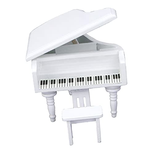 TOYANDONA Mini-Klavier Mini - kleines Klaviermodell Mini-Piano-Modell puppenhaus Musikinstrument Miniatur-Klaviermodell Puppenhaus Klavier Szenenlayout -Requisite hölzern Weiß TOYANDONA Mini-Klavier Mini - kleines Klaviermodell Mini-Piano-Modell puppenhaus Musikinstrument Miniatur-Klaviermodell Puppenhaus Klavier Szenenlayout -Requisite hölzern Weiß von TOYANDONA