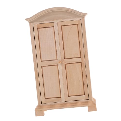 TOYANDONA Mini Kleiderschrank Puppenhausmöbel Kleiderschrank Kleiderständer Puppenhaus Kleiner Kleiderschrank Kleiner Kleiderschrank Modell Puppenhaus Miniaturmöbel Schrank Für von TOYANDONA