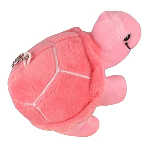 TOYANDONA Mini Klein Ausgestopft Glücklich Stofftierkette Rucksackanhänger Schöner Schlüsselbund Schlüsselanhänger Schön Netter Schlüsselbund Rosa Pp Baumwolle von TOYANDONA