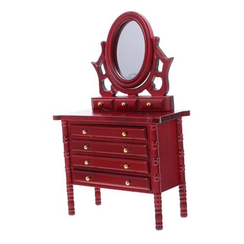 TOYANDONA Mini Kommode für Puppenhaus Schlafzimmer und Wohnzimmerdekoration Robustes Design Vielseitig Kombinierbar von TOYANDONA