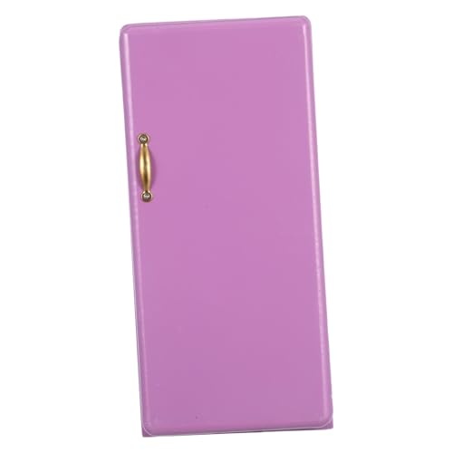 TOYANDONA Mini-Kühlschrank-Modell Dollhouse Kitchen Accessoire Esszimmerpuppenhauszubehör Miniaturkühlschrank für Playhouse Puppenhausmöbel für Wohnzimmer Spielzeugkühlschrank Holz Violett TOYANDONA Mini-Kühlschrank-Modell Dollhouse Kitchen Accessoire Esszimmerpuppenhauszubehör Miniaturkühlschrank für Playhouse Puppenhausmöbel für Wohnzimmer Spielzeugkühlschrank Holz Violett von TOYANDONA