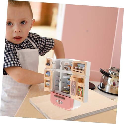 TOYANDONA Mini Kühlschrank Spielset mit Realistischem Miniatur Essen Detailreiche Miniatur Dekoration für Puppenhaus Küche Kindgerechtes Rollenspiel Zubehör Lebensecht Gestaltetes Mini Haus TOYANDONA Mini Kühlschrank Spielset mit Realistischem Miniatur Essen Detailreiche Miniatur Dekoration für Puppenhaus Küche Kindgerechtes Rollenspiel Zubehör Lebensecht Gestaltetes Mini Haus von TOYANDONA