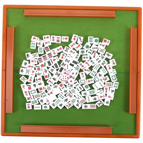 TOYANDONA Mini Mahjong Set Tragbares Reise mit Feiner Verarbeitung Glatter Oberfläche Langlebigen Materialien für Party und Teiliges Chinesisches Tischspiel Zubehör Zufällige Farbe von TOYANDONA