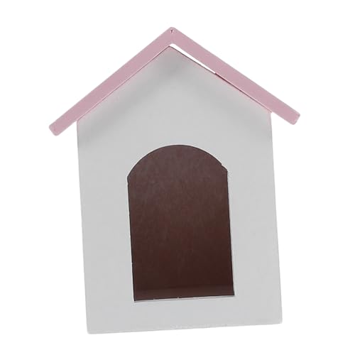 TOYANDONA Realistisches Mini-puppenhaus Im Maßstab 112 Holzhäuser Mit Dach Und Weißen Wänden Bausatz Für Sammler von TOYANDONA